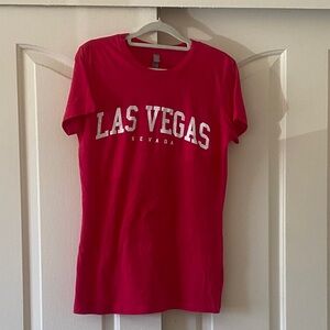 NEXT LEVEL Las Vegas Women's Pink T-Shirt. Size XL